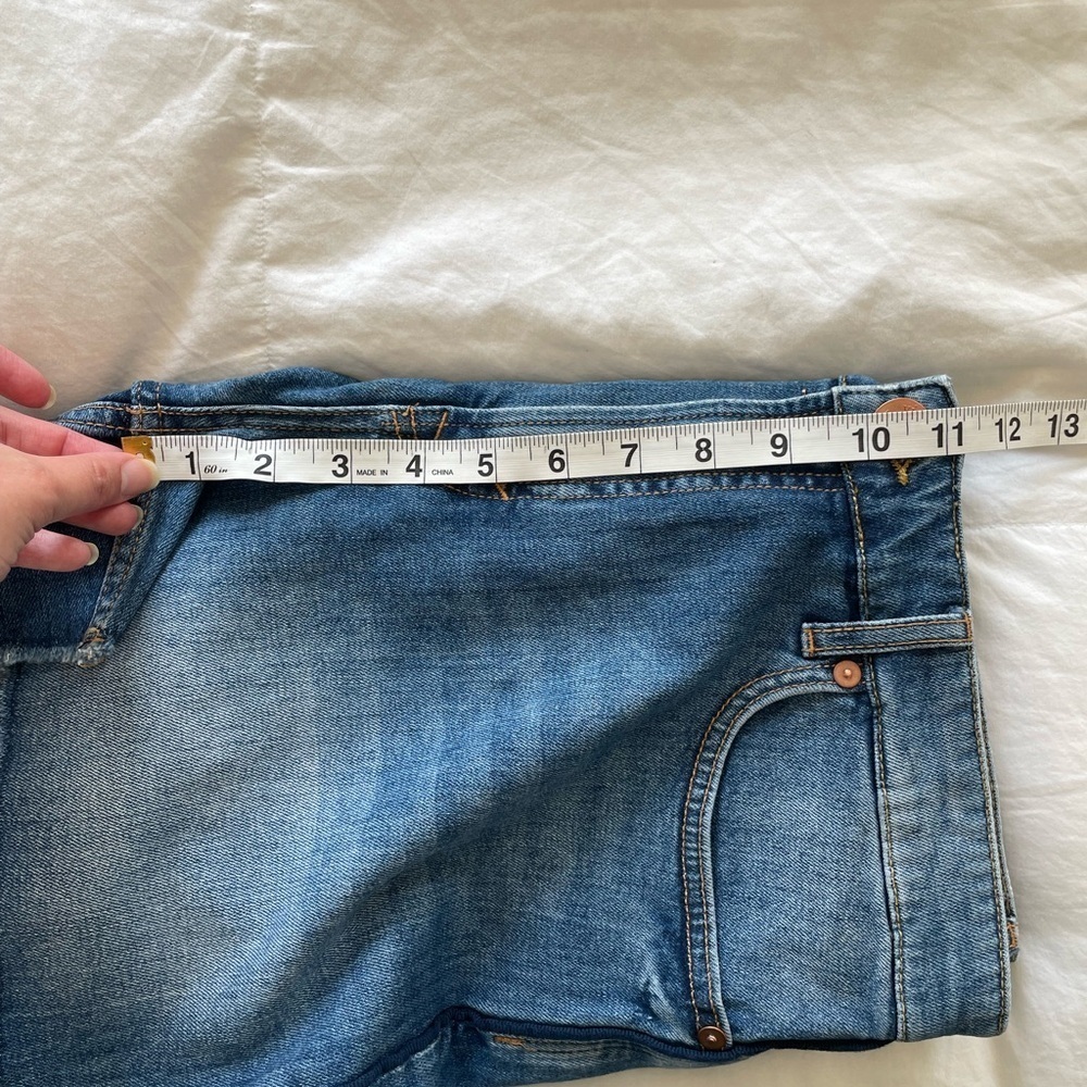 Vineyard Vines Jamie Seam Piping Denim Shorts Size 31 NWT Raw Hem High Rise - Picture 10 of 10